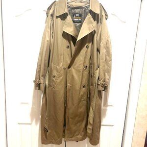 London Fog Men’s Trench Coat with Thinsulate Zip In/Out Liner FULLY LINED Sz 46L